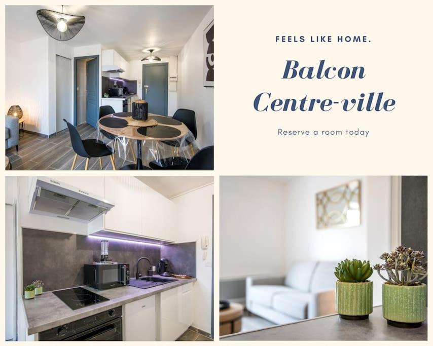 Panoramique Balcon Wifi Centre-Ville Мийо Екстериор снимка
